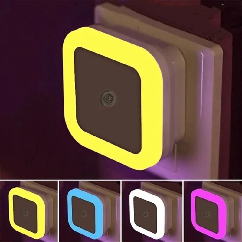 Wireless LED Sensor Night Light Plug In yellow (us Plug)