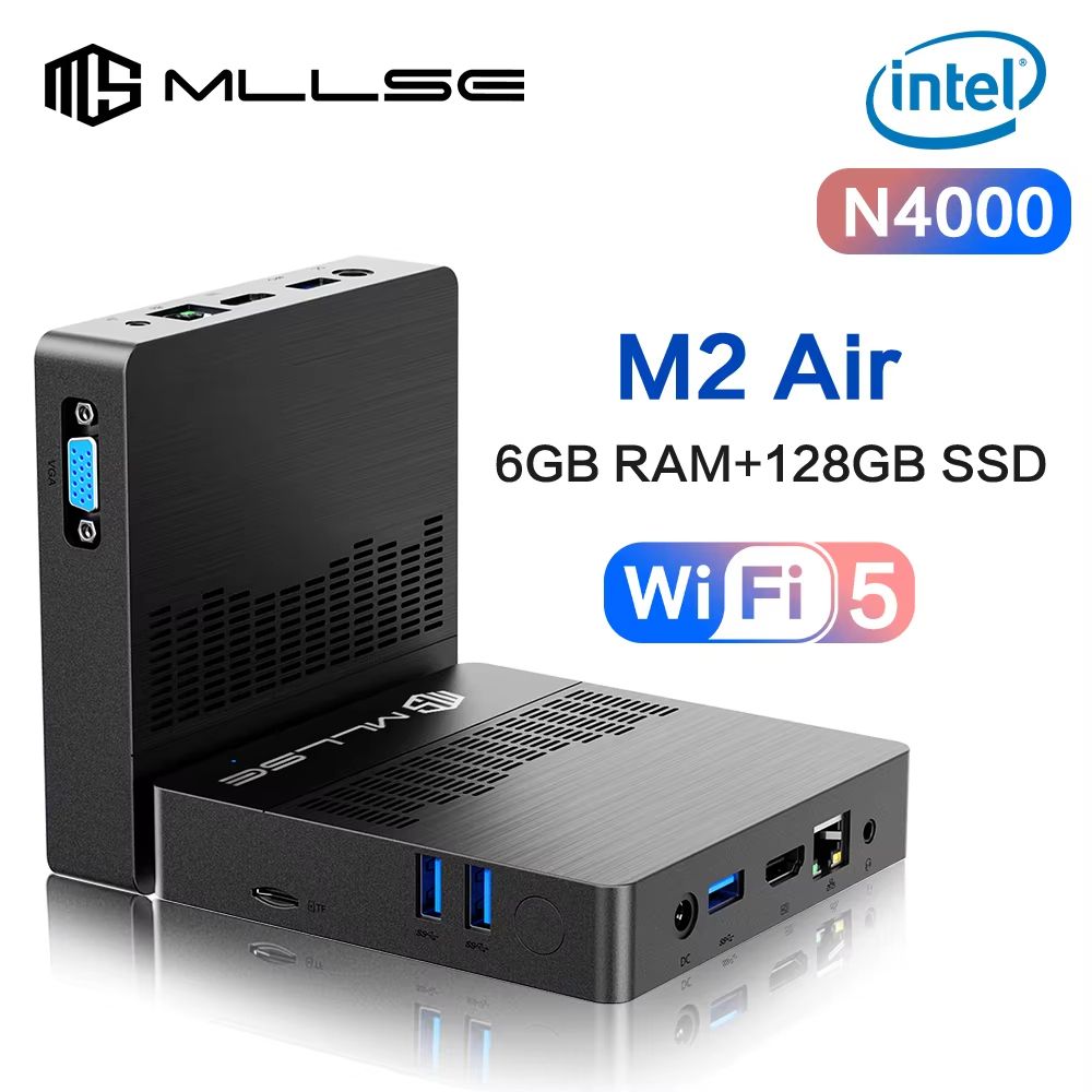Mini PC Intel Gemini Lake Windows 11 6GB RAM 128GB SSD Dual Band WiFi Bluetooth 8gb Ram 128gb Ssd