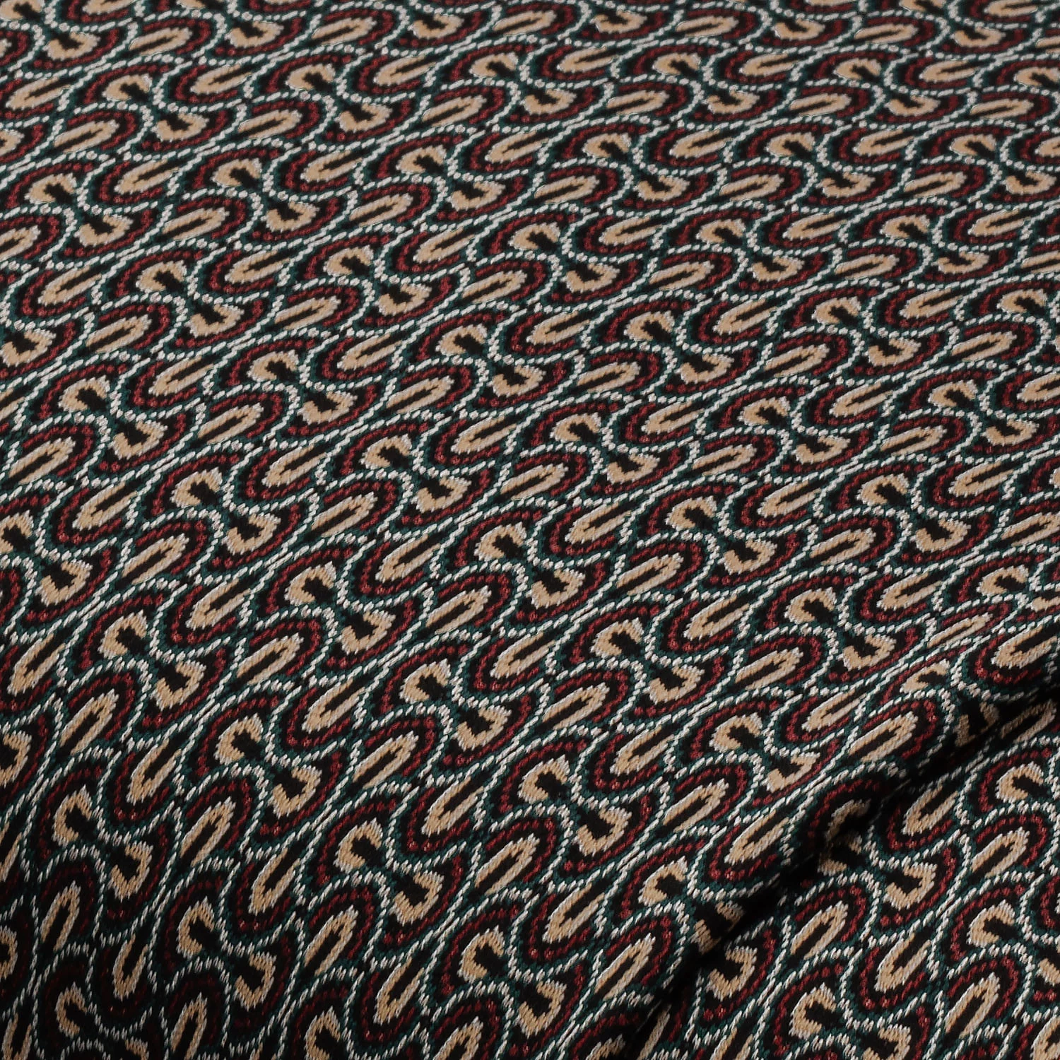 Jacquard-Jersey Grafisch, braun/petrol