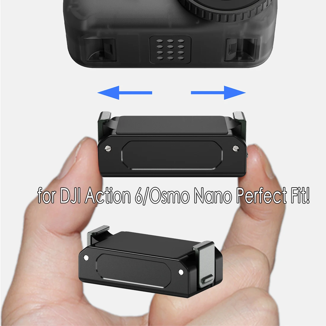 Für DJI Action 6 Osmo Nano Kamera Quick Release Magnetische Basis Halterung Dual Klaue Schnalle 1/4 "Stativ Adapter Verlängerung Vlog halterung Image