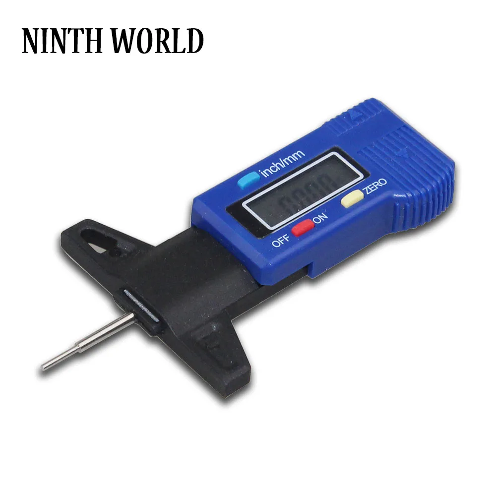 Heißer Verkauf Digitale Reifenprofiltiefenmesser Messgerät LCD-Display Laufflächeprüfer Reifentester für Autos LKWs Vans SUV 0-25,4 mm