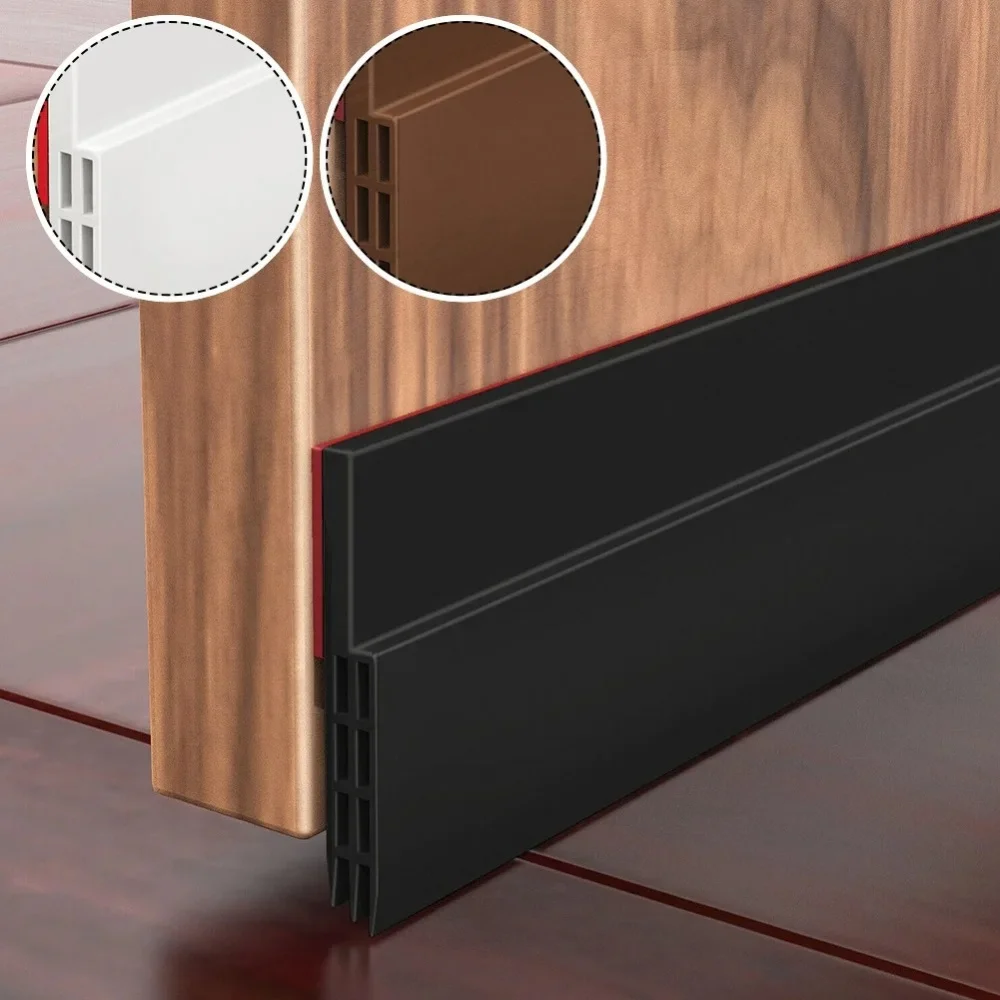 IPC 1mX5cm Türboden-Dichtungsstreifen, winddichter Staubstopper, Schutz, Regendichtungsstreifen, Geräuschreduzierung, Versiegelung, Türen unten Image