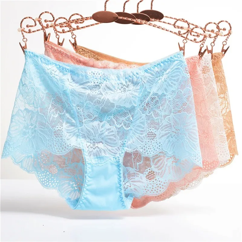 Plus Größe frauen Höschen Sexy Spitze Aushöhlen Briefs Dessous Weibliche Unterwäsche Große Größe Dame Sexy Bequeme Höschen Frauen