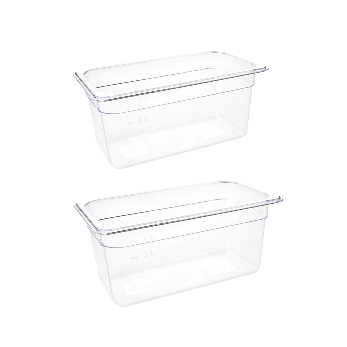 Gastronoble Vogue GN-Behälter GN1/3 - 15cm - 2 Behälter - Polycarbonat Image