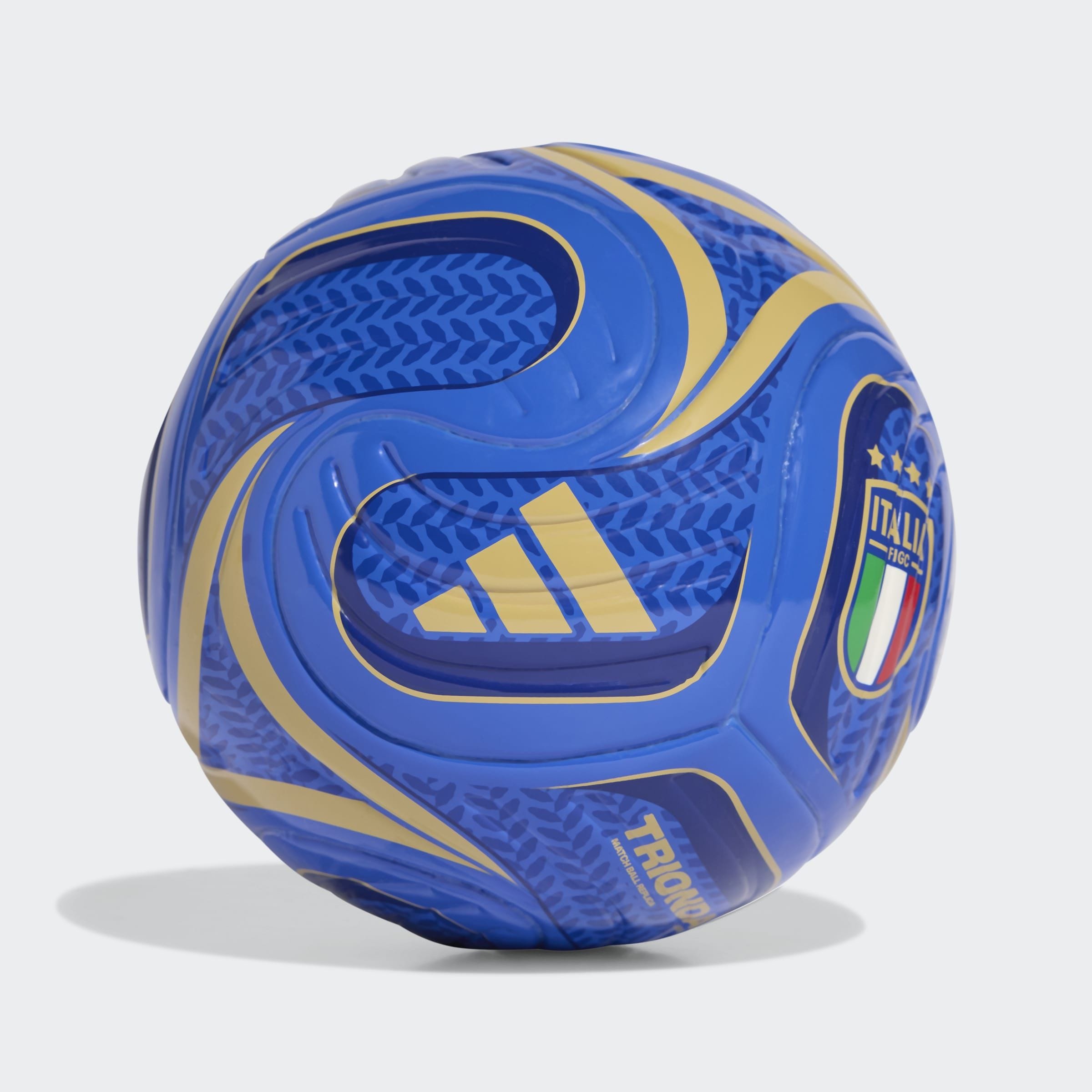 Fußball ADIDAS PERFORMANCE "FIGC MINI HOME" Gr. 1, hi, res blau, victory blau, hazy beige, Bälle, Kinder, 1, 0,4 g, Fußball WM Italien, B:22,3cm H:17,3cm T:22cm