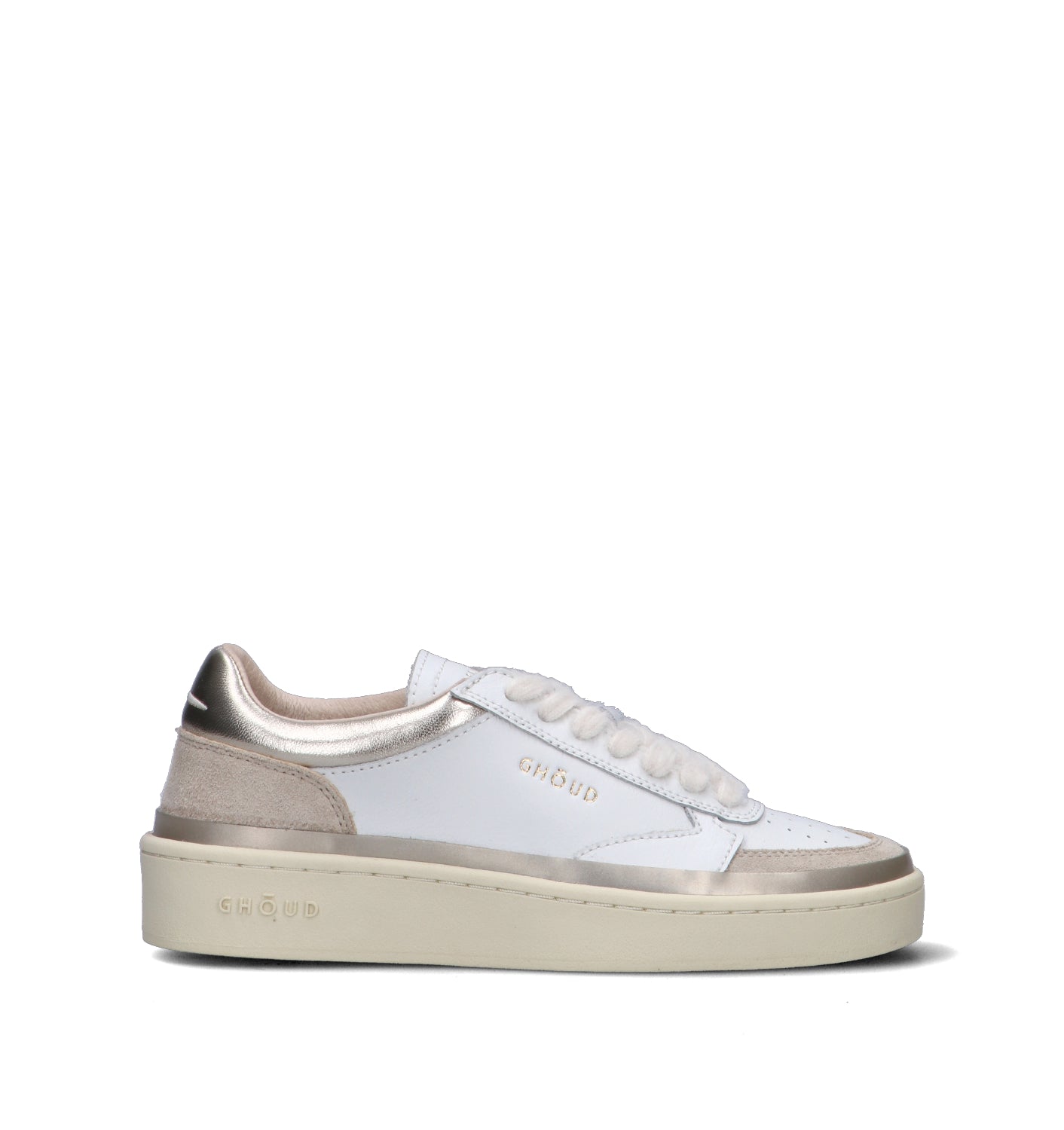 GHOUD Sneaker donna bianca in pelle