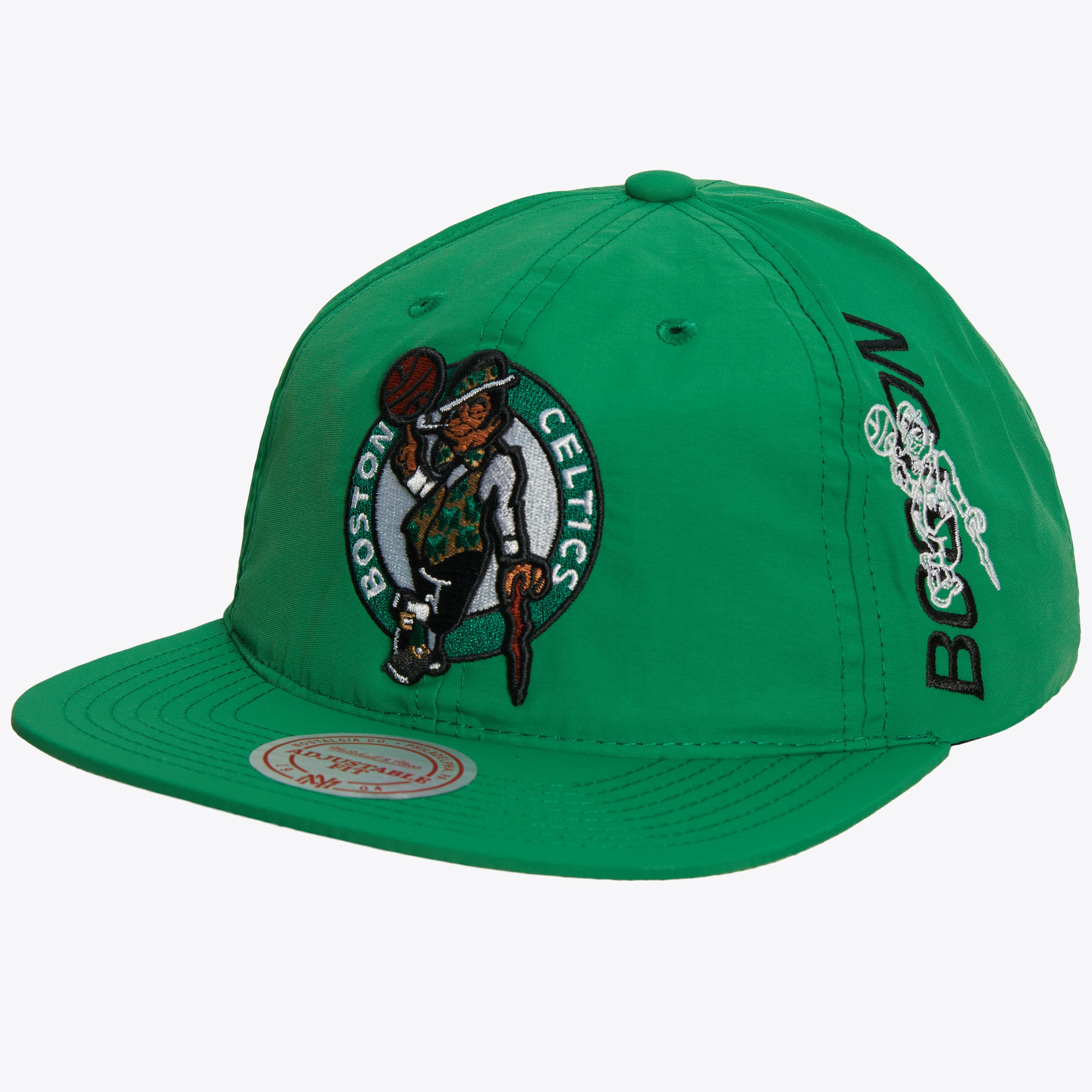 Boston Celtics Mitchell & Ness Nylon Szn Deadstock Snapback Cap Image