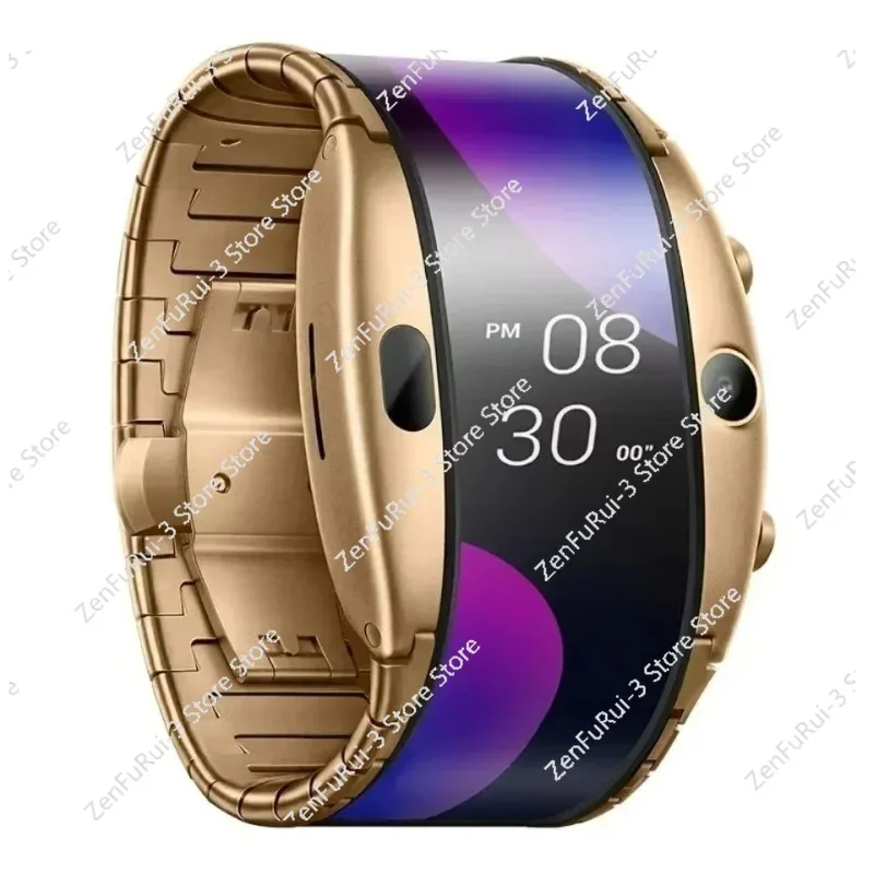 Smartwatch Alpha Flexibles Display SmartWatch 4G Mobile Herzfrequenzerkennung GPS Positionierung Bluetooth Image