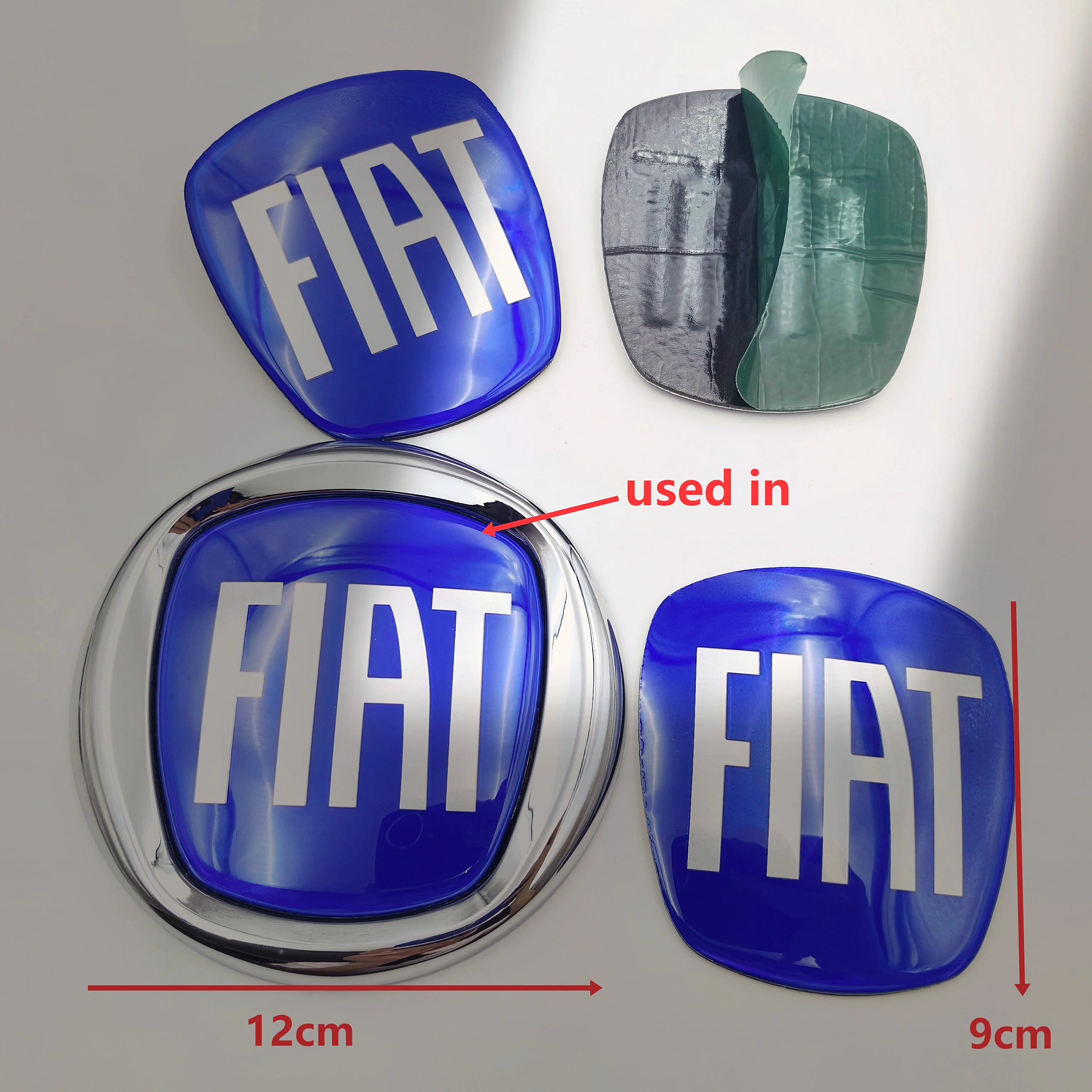 Logo FIAT Emblema del cofano dell'auto 63/85/90/95/100/120mm Logo anteriore dell'auto Griglia anteriore Emblema del bagagliaio della porta posteriore del paraurti anteriore anteriore