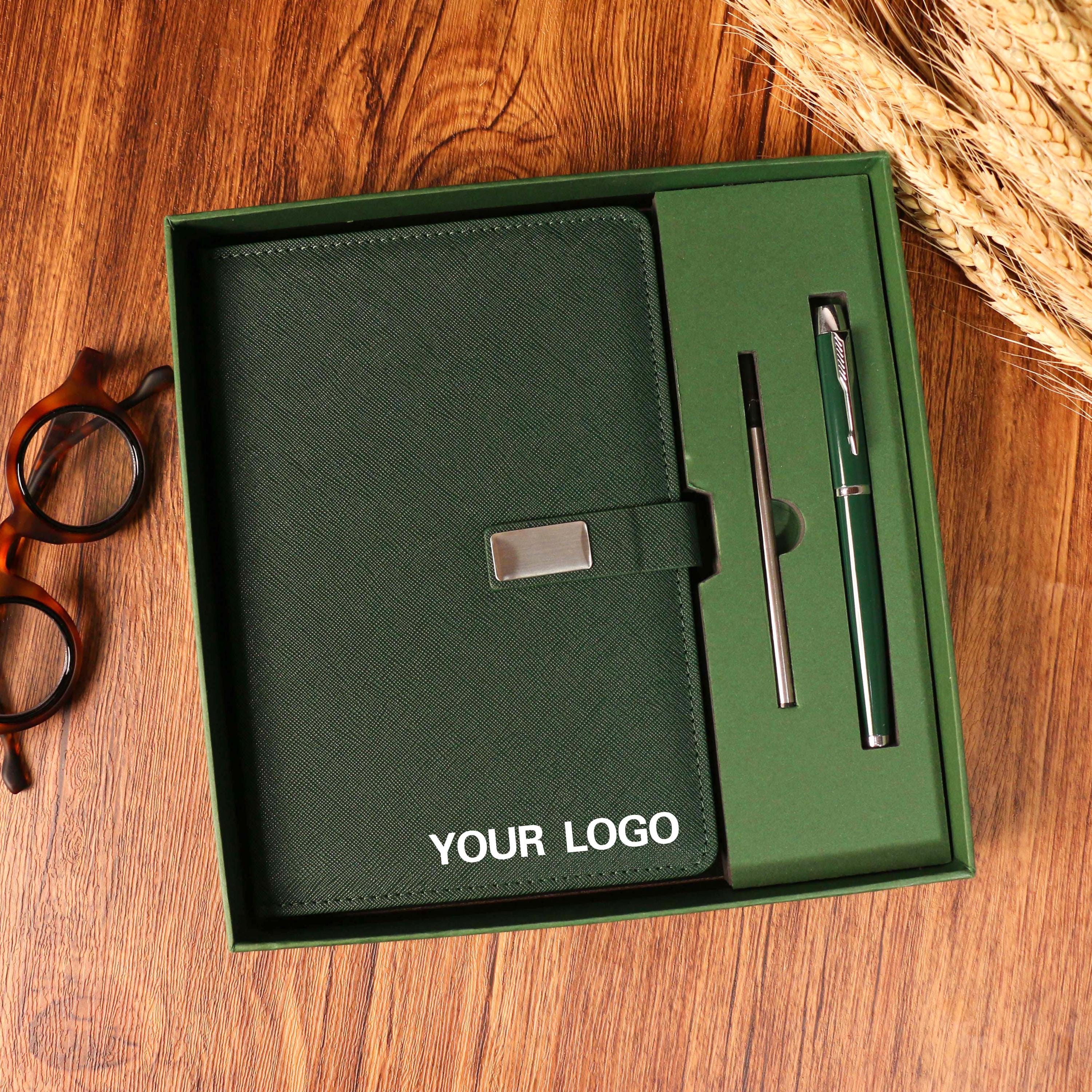 Set di diari in pelle con logo personalizzato, quaderno in pelle personalizzato, quaderno in pelle vegana A5 personalizzato, regali con quaderno inizi