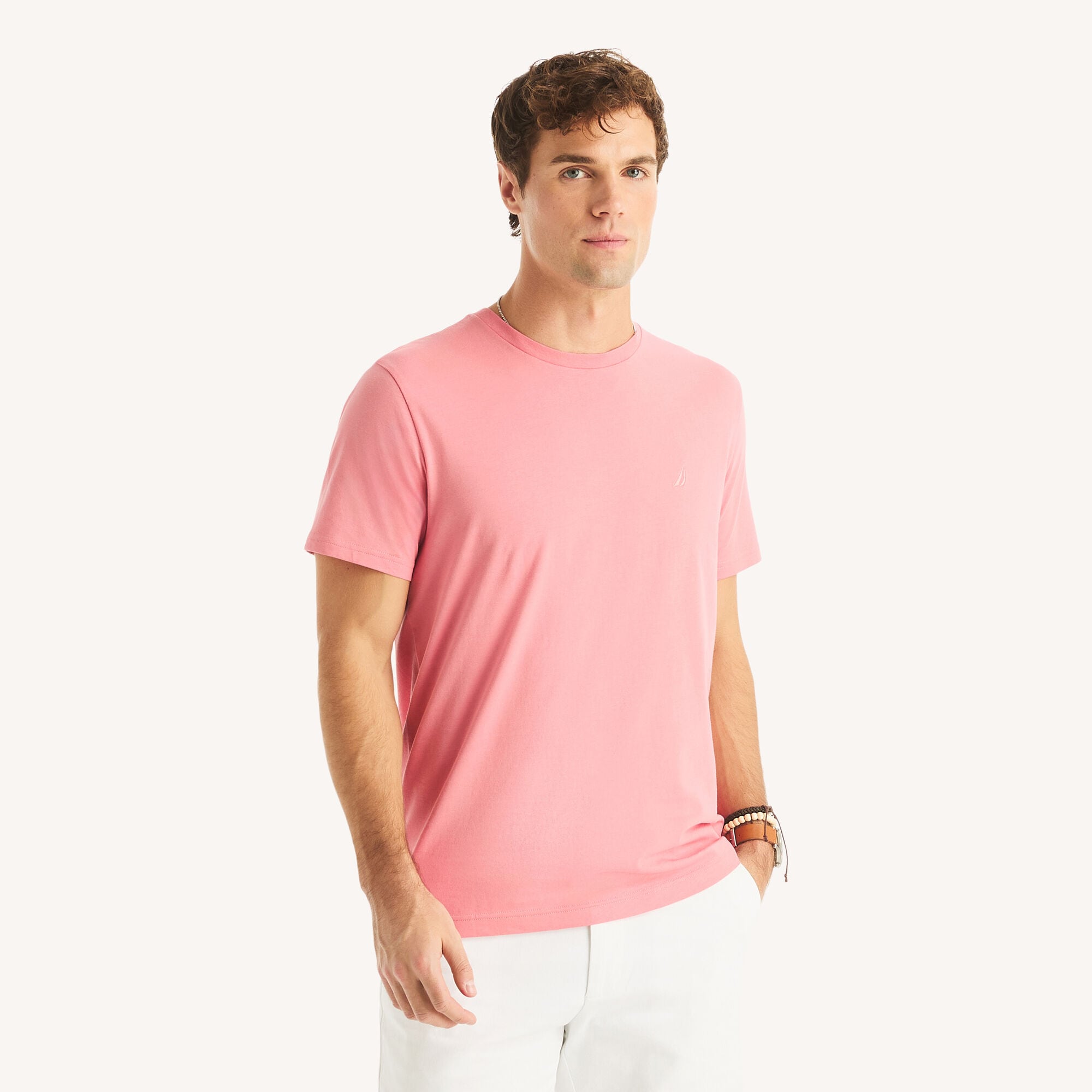 Nautica Men's Crewneck Deck T-Shirt 668 (Mauve Glow), 3XL