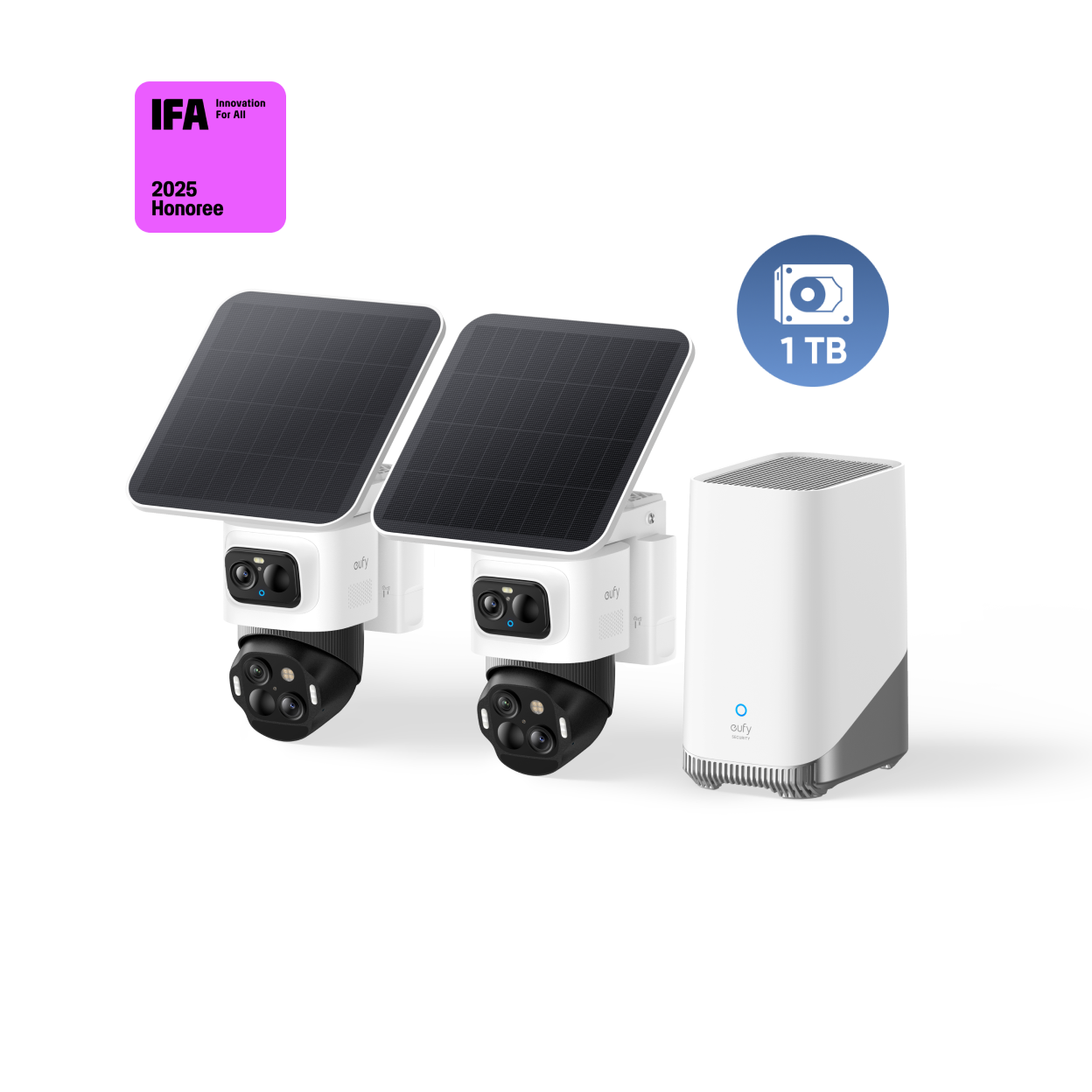eufyCam S4 2-Cam Kit + 1 TB Hard Drive