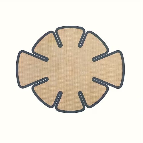 Antihaftbeschichtete Silikon-Backmatte – wiederverwendbare, lebensmittelechte, runde Teigmatte mit rutschfesten Rändern, geeignet für Challah-Brot und selbstgebackenes Brot, passend für Image