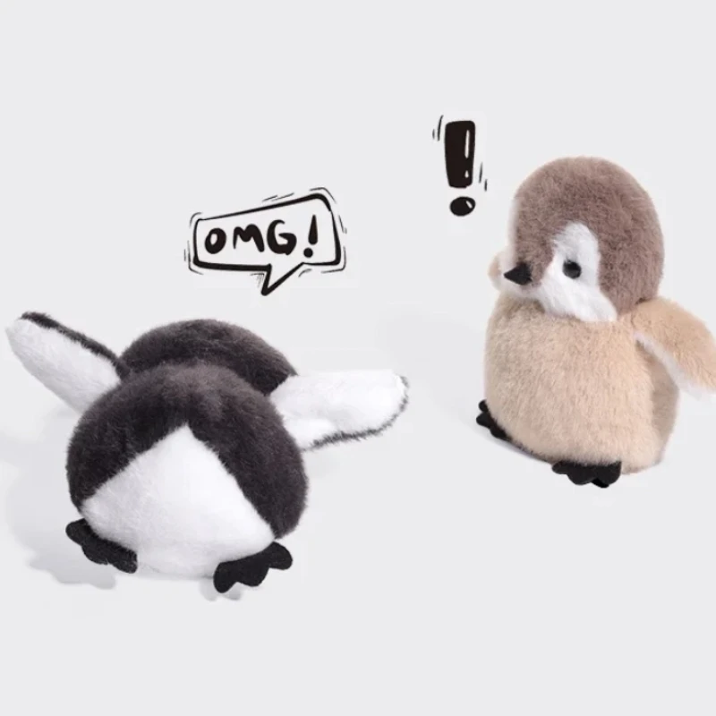 Cartoon-Pinguin-Bild, niedliches Plüschtier, weich und bequem, Touch-Puppe, begleitet Nachttisch-Dekoration, kreatives peripheres, lustiges Geschenk Image
