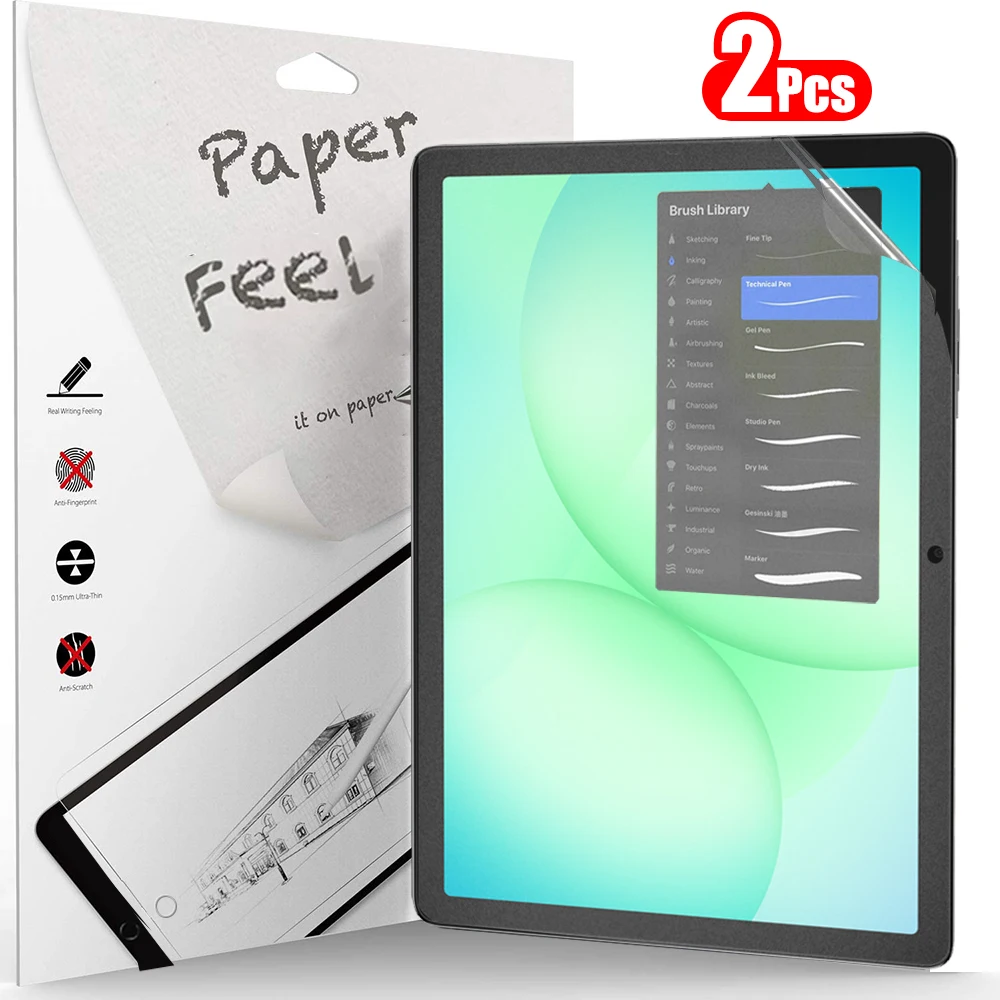 Pellicola salvaschermo in carta da 2 pezzi per Samsung Galaxy Tab A11 A9 Plus A11+ A9+ A11 A9 8.7 Pellicola senza vetro