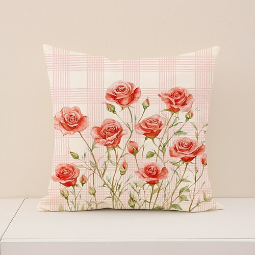 Valentinstag-Kissenbezug im nordischen Stil, bequem und vielseitig, dekoratives Kissen für Sofa und Wohnzimmer, perfekt für Valentinstagsdekoration und Entspannung. Image