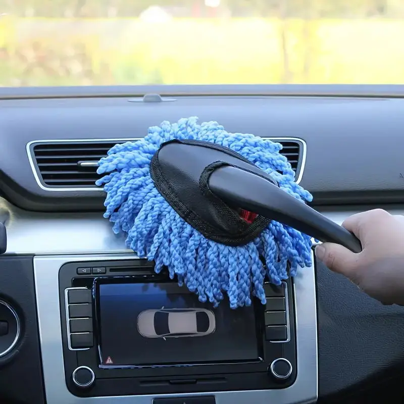 Auto Staub Entfernung Kleine Duster Wischen Auto Weichen Bürste Reinigung Mini Borsten Pinsel Staub Entfernung Nanofaser Auto Innen reinigung mopp Image