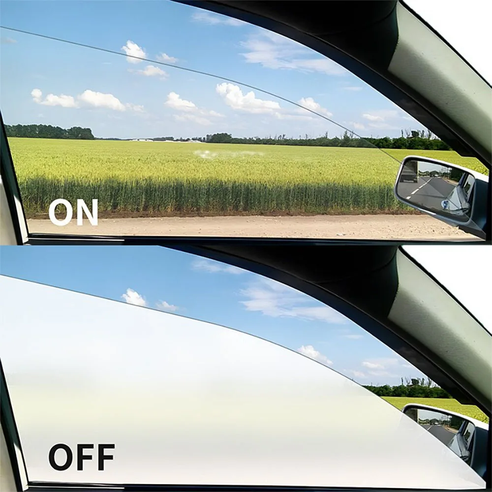 Automotive Intelligente Autofenster Hohe Transparenz Flüssigkristall PDLC Smart Dimmfolie Umschaltbare Glasfolie Wasserdicht Image