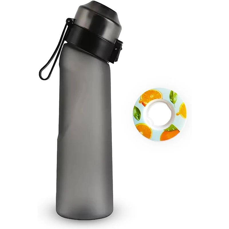 Aromatisierte Wasser flasche mit 1 Geschmacks kapseln 650ml bpa-freie Luft wasser flasche mit Geschmacks kapseln für Fitness-Yoga-Outdoor-Aktivitäten Image