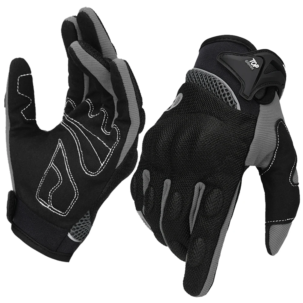 Sommer Motorrad Handschuhe Touchscreen Anti Rutsch Und Verschleiß-beständig Volle Finger Sport Handschuh Off-road Motorrad Reiten Ausrüstung Image