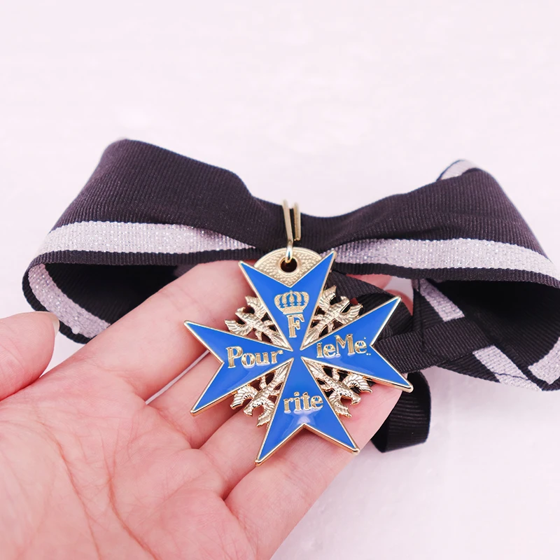 Deutsche blaue Verdienstmedaille, Ornament, Militärklasse, Medaille der Ehre, Schmuck Image