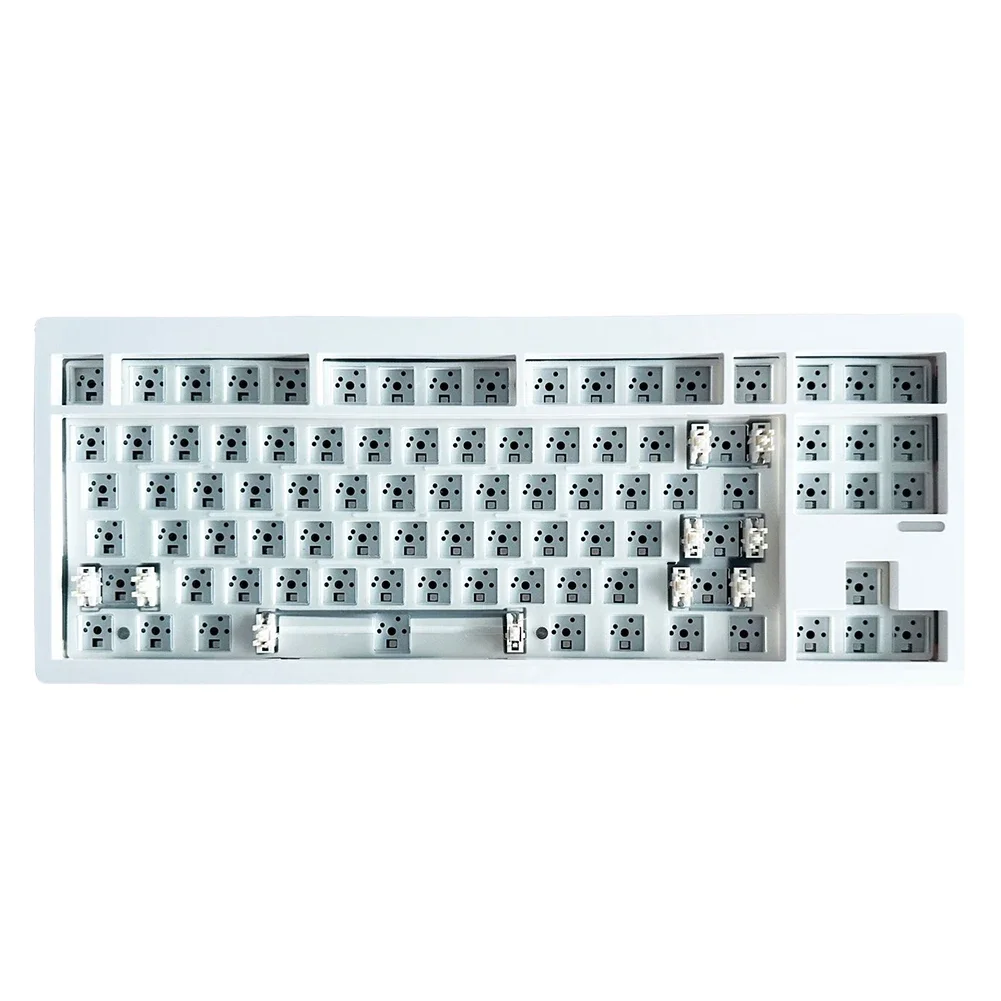 X-T GMK87 Maßgeschneidertes mechanisches Tastatur-Kit 2,4 G/BT 5.0/kabelgebundene Hot-Swap-fähige Tastatur mit kabelloser Dichtungsstruktur, Gaming-Tastaturen Image