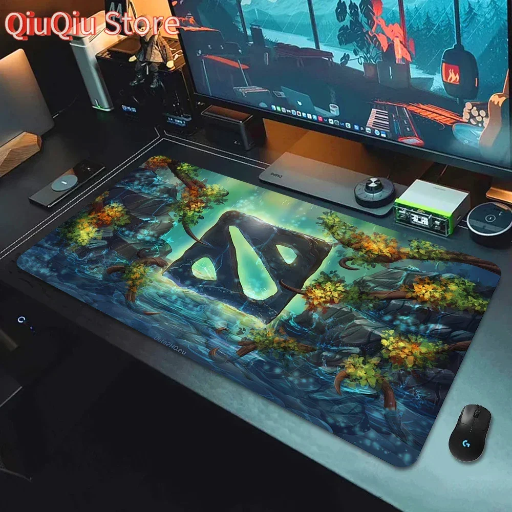 Computer-Mauspad DOTA 2 Gaming-Mauspad, großer Tischteppich, Rastkante, Computer-Laptop-Zubehör, Tastatur-Schreibtischunterlage, 900 x 400 Image