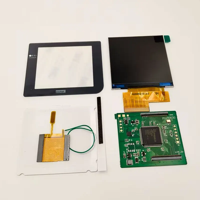 Neuer GBP-LCD-Bildschirm. Der 2,6-Zoll-IPS-LCD-Bildschirm mit hoher Helligkeit in Originalgröße ist für die Gameboy-Tasche geeignet. Einfach zu installieren Image