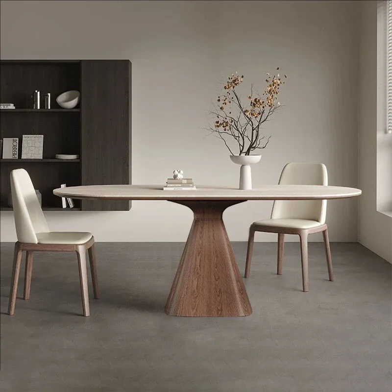 Kaffee Minimalistischer moderner Esstisch Marmor Tisch Home Office Seite Konsole Dressing Rechteckiger Tisch Center Mesa Jantar Möbel Image