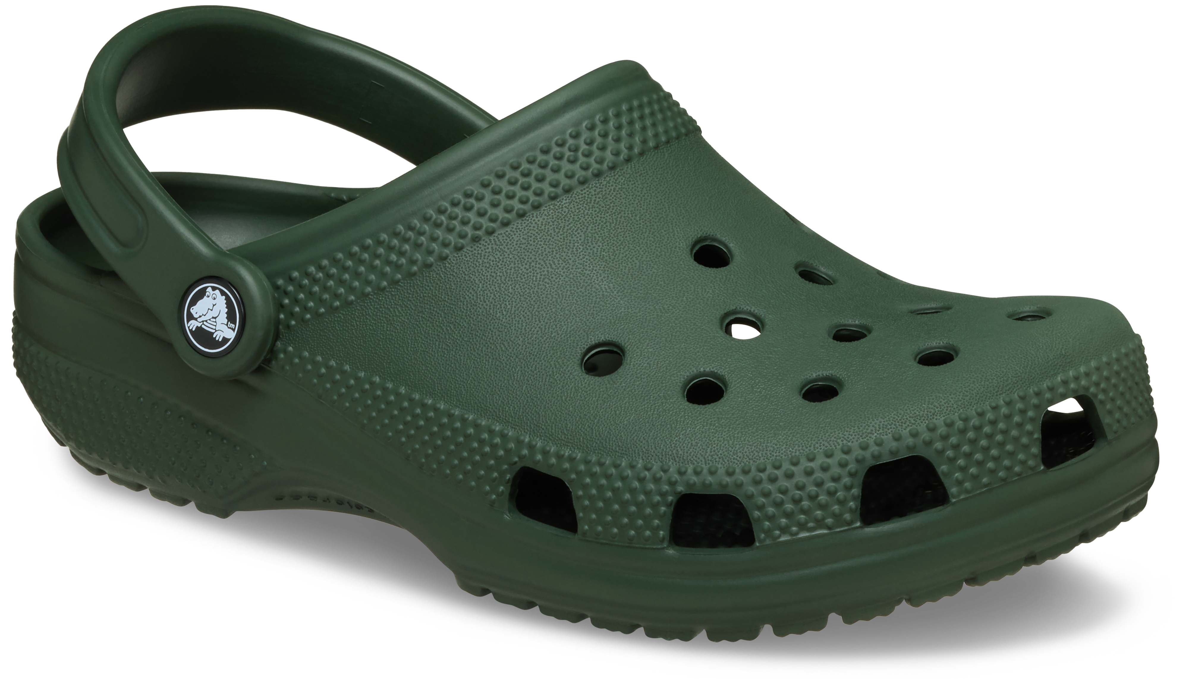 Clog CROCS "Classic", Herren, Gr. 45, dunkelgrün, field grün, Croslite™, Schuhe Clog, Sommerschuh, Gartenschuh, Poolslides, mit typischem Logo