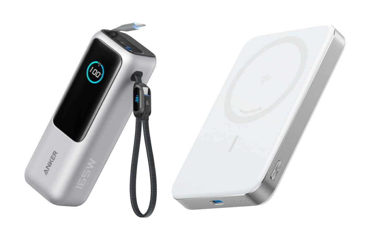 Anker Powerbank (25K, 165W, Integriertes + einziehbares Kabel) + Anker MagGo Powerbank (10000mAh, Slim) Image
