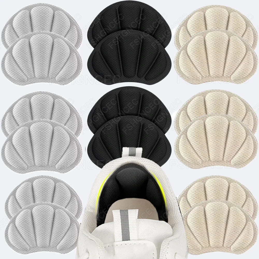 3 Paar Fersenpolster für Schuhe, zu große Schuheinlagen für lose Schuhe, verstellbare Größe, Fersenschutz, Patch, Sportschuhe, Rückenaufkleber Image