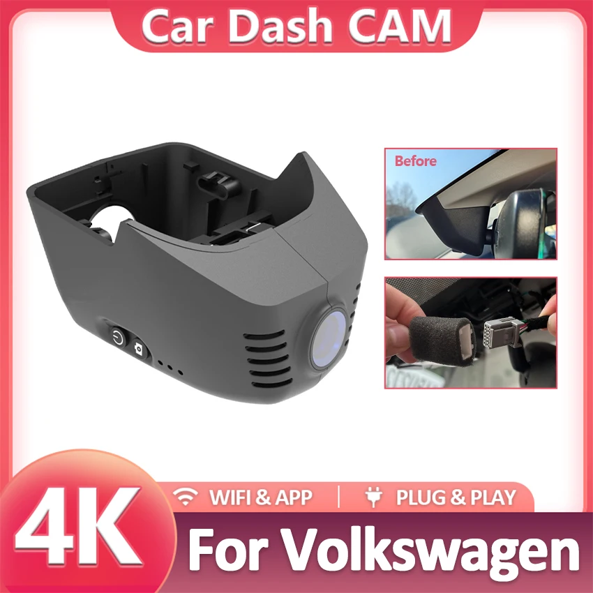 Neu! Plug Und Play Wifi Auto DVR Video Recorder Dash Cam 86MM Für Volkswagen Tiguan allspace mk2 2017-2025, dashcam für VW Tiguan Image