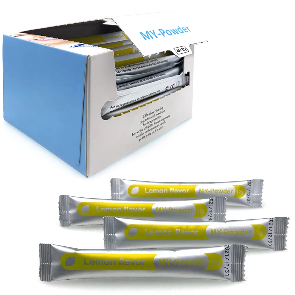 48Pcs Zähne Bleaching Essenz Zahn Reinigung Pulver Prophy Luft Jet Fluss Zahnmedizin Polieren Plaque Fleck Entfernung Image