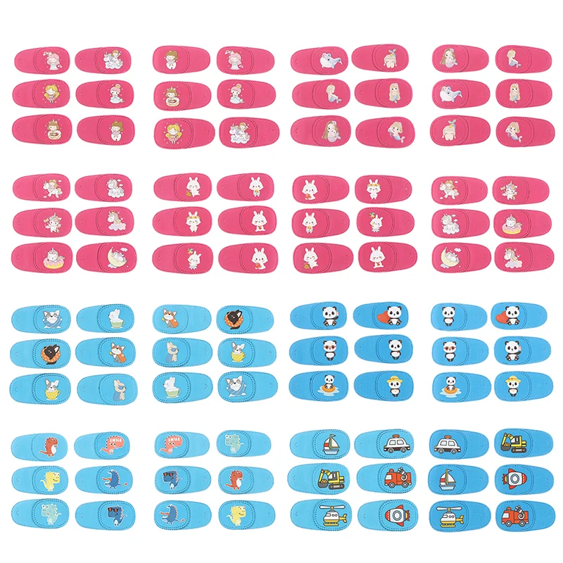 6 teil/satz Kinder Gesundheits wesen Kinder Okklusion medizinische faule Augenklappe Eye shade für Kinder Strabismus Behandlung Vision Care Kit Image