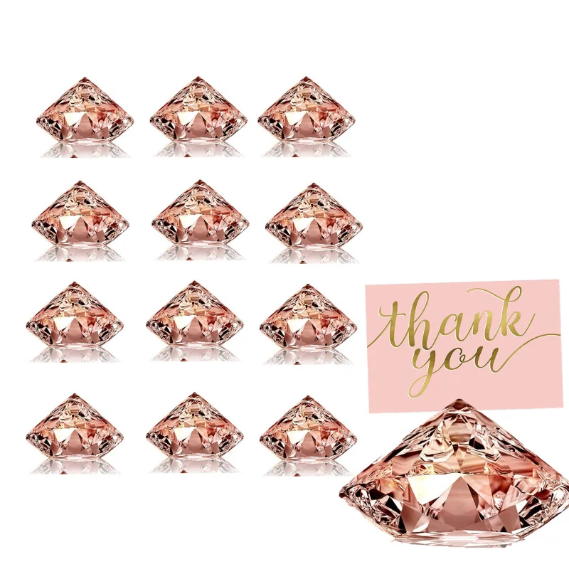 1 Stück Kristall-Diamant-Form für den Schreibtisch, Visitenkartenhalter, Tischkartenhalter für Hochzeitsdekoration, Tischkartenhalter für Party, Hochzeit Image