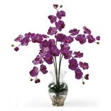 Nearly Natural Phalaenopsis Liquid Illusion Artificial Flower Arrangement Pink