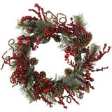 Nearly Natural Foam Holiday Wreath 24.0 (Assorted Colors)