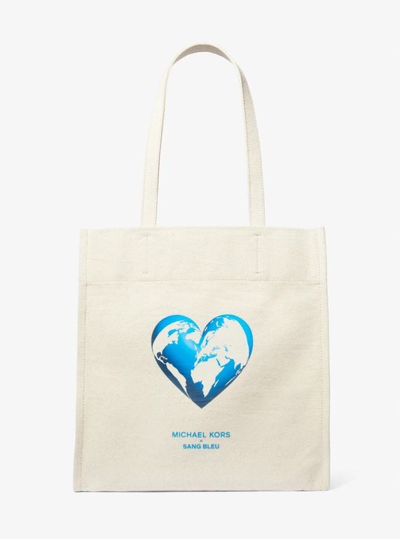 Mk Watch Hunger Stop Recycled Cotton Canvas Tote Bag