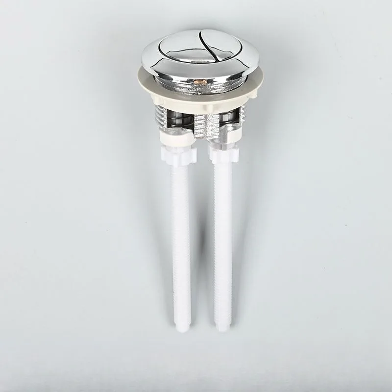 Dual Flush WC-Rundventil, Druckknopf, wassersparendes Abschaltwerkzeug, ABS, zweisch halbmondförmig, für Badezimmer-WC-Spülkasten, 1 Stück, 38 mm, Neu