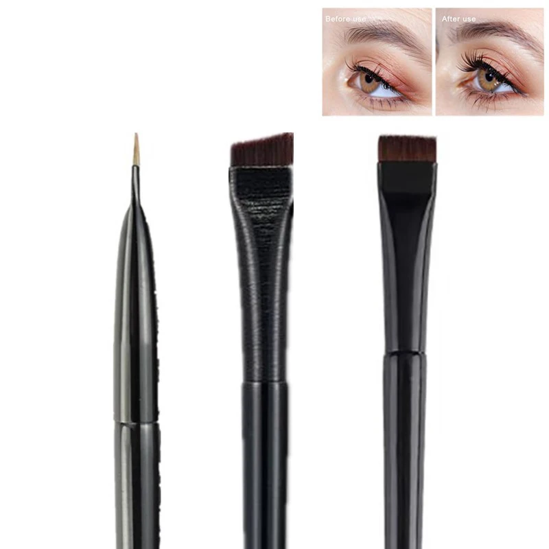 1 Stück 2 In 1 Flachkopf Dauerwelle Wimpernbürste Styling Pinsel Laminierung Wimpern Trennwerkzeug Wimpernverlängerungswerkzeug Lash Lift Werkzeug Image