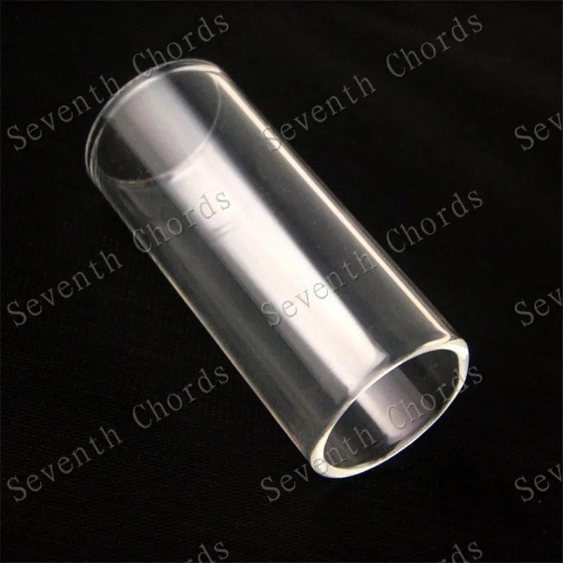 1Pcs Glas Gitarre Rutsche Kristall Gitarre Stick Rutsche Lange Länge 61mm 22,5mm Inradius Musical Instrument Zubehör teile Image
