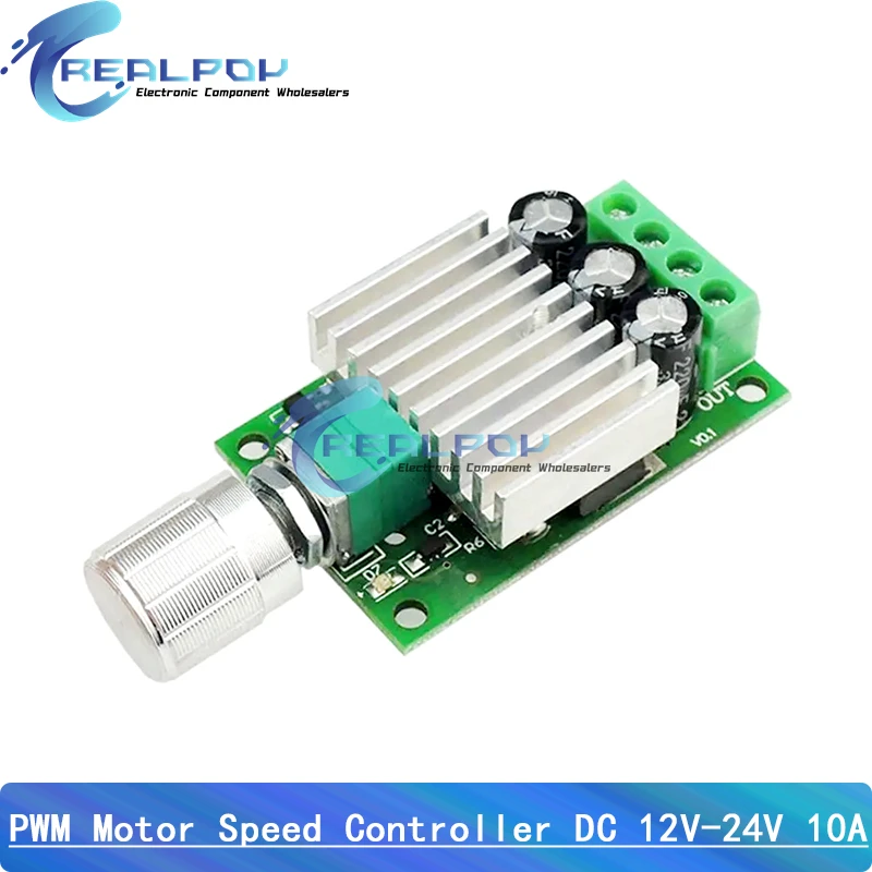 10a 12V-30V PWM DC Motor drehzahl regler 12V 24V einstellbarer Drehzahl regler Dimmer Steuersc halter für LED-Licht des Lüfter motors Image
