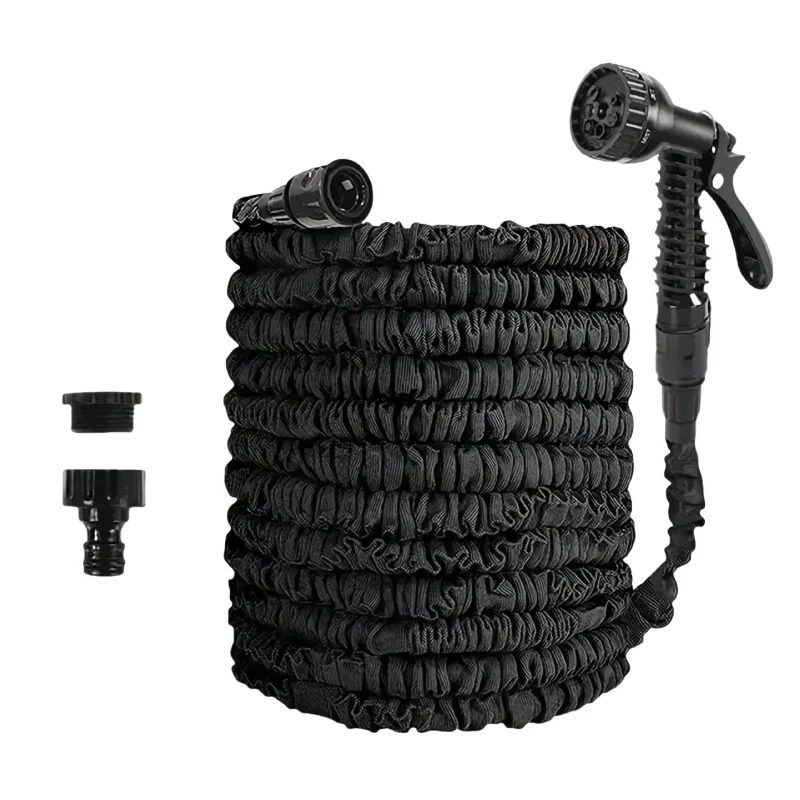 LUSQI Erweiterbarer Schlauch, Hochdruck-Multifunktions-Wasserschlauch für die Autoreinigung, Hausgarten, Bewässerung, Spritzpistole Image