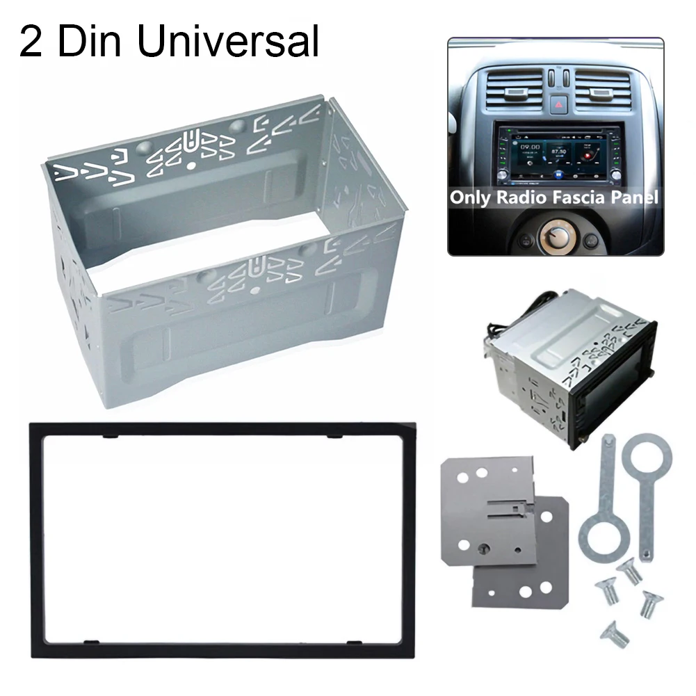 Auto Panel Audio Dash Mount Kit Box 2Din Armaturen Kit Universal Radio Head Unit Installation Rahmen Für 2Din Auto DVD radio Player