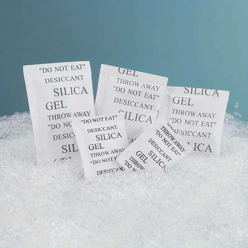 100 stücke 1/2/3/g Silica Gel Trockenmittel Transparent Silikon Trockenmittel Kleine Paket Luftentfeuchter Schuhe Feuchtigkeit-beweis Agent Image
