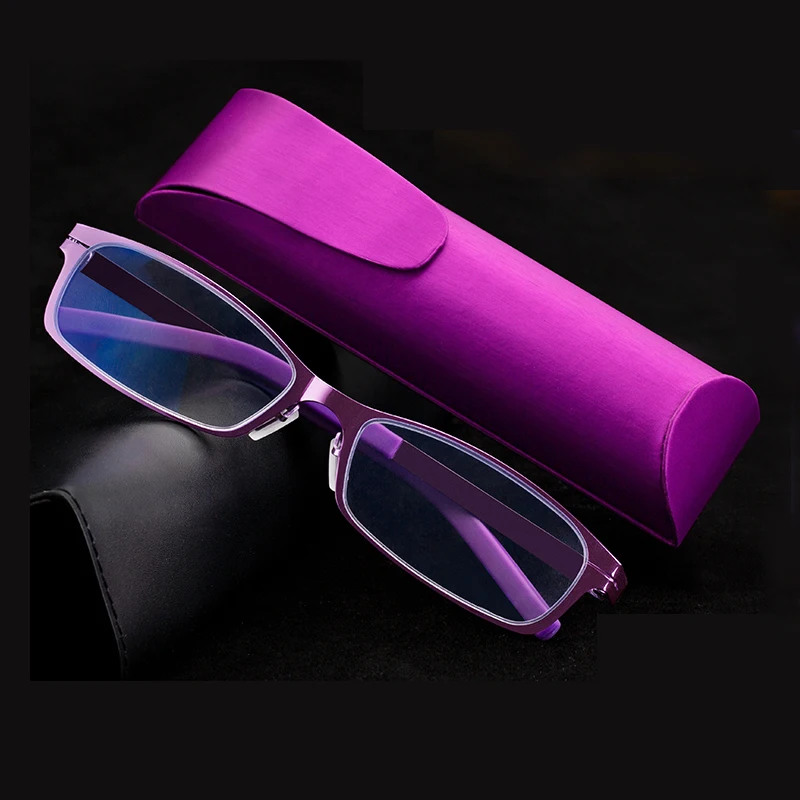 ZIROSAT DY1331 Ultraleichte Legierung TR90 Lesebrille Retro Quadratische Anti-Blue Ray Brillen Rahmen Männer Und Frauen Image