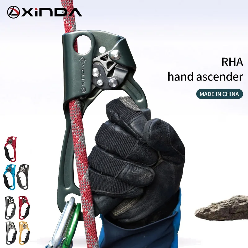 XINDA Outdoor Sport Klettern Rechts Hand Ascender Gerät Mountaineer Links Griff Ascender Klettern Seil Werkzeuge Image