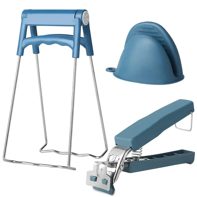 Edelstahl Anti-verbrühungen Clip Schüssel Klemme Gedämpfte Gemüse Zange BBQ Clip Tablett Heber Für Küche Bequemlichkeit Kochen Werkzeuge Image