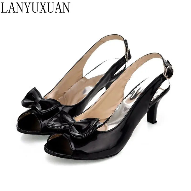 LANYXUUAN Plus Neue Verkauf Mode sandalen Große Größe 34-46 Schuhe Frau Zapatos Mujer Chaussure Femme Pumpen Sapato Feminino 1-9